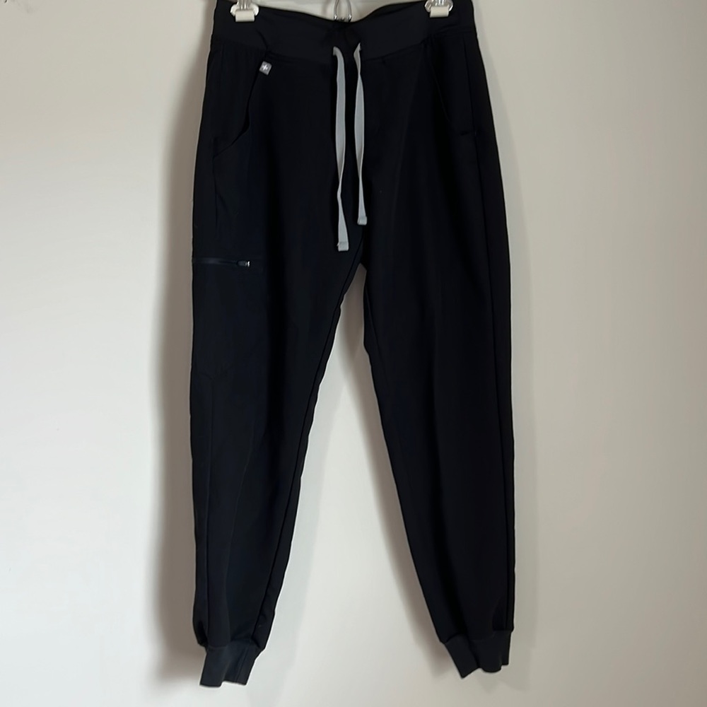 Figs Cargo Scrub Pants Black